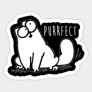 Simons Cat Purrfect Funnyy Sticker